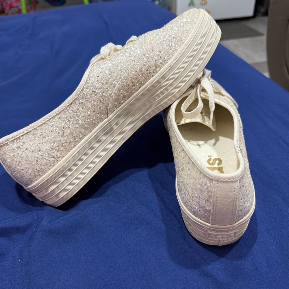 Keds Women's Sparkle Sneakers - Cream